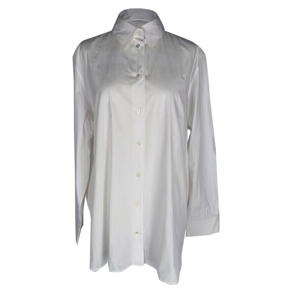The Row Button-Down Shirt in White Cotton